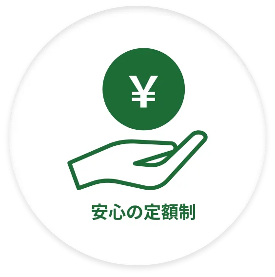 安心の定額制